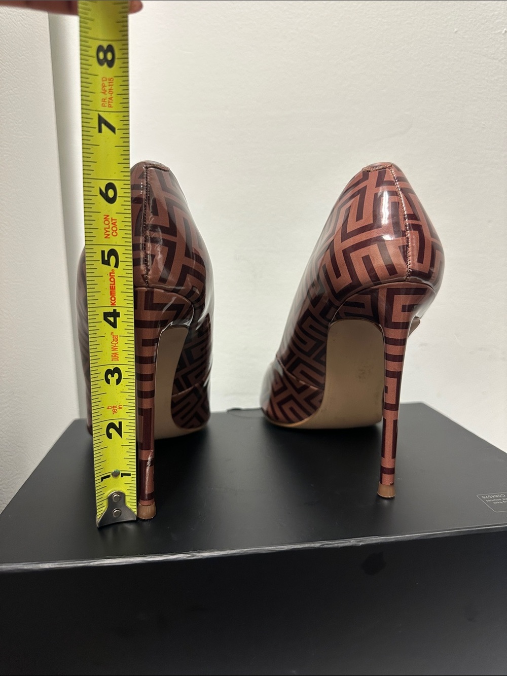 Steve Madden Brown Geometric Pointed Toe Heels, So classy (size: 8 ) - Picture 7 of 9